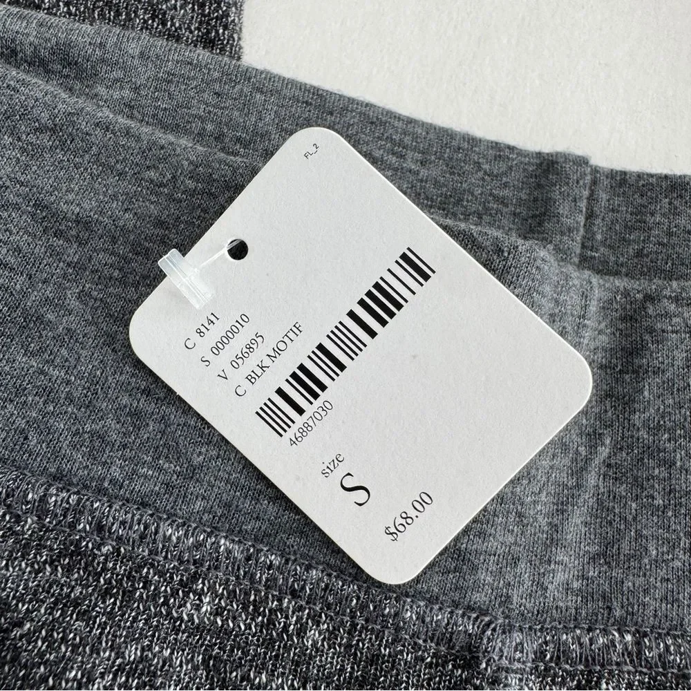 Free People Grey Zipper Ankle Leggings Size Small NWT
